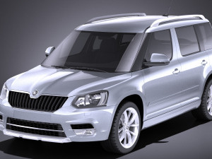 Skoda Yeti 2016 vray Modello 3D