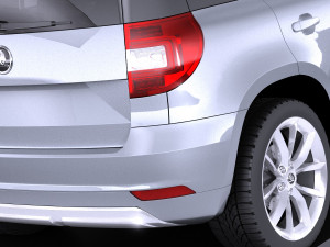 Skoda Yeti 2016 vray 3D-Modell