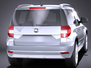 Skoda Yeti 2016 vray 3D-Modell