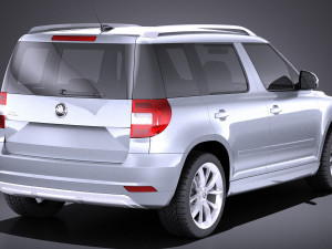 Skoda Yeti 2016 vray 3D-Modell