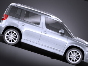 Skoda Yeti 2016 vray 3D-Modell