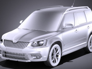 Skoda Yeti 2016 vray 3D-Modell