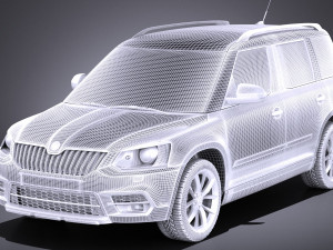 Skoda Yeti 2016 vray 3D-Modell