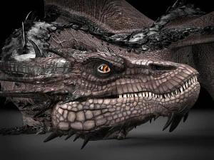 Drag&oacute;n Hobbit Smaug Modelo 3D