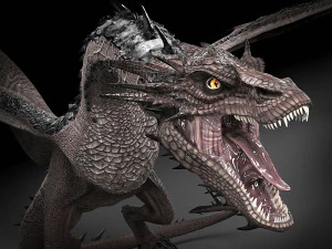 Drag&oacute;n Hobbit Smaug Modelo 3D