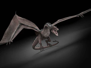 Drag&oacute;n Hobbit Smaug Modelo 3D