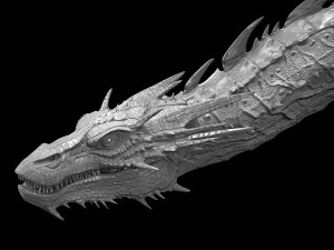 Drag&oacute;n Hobbit Smaug Modelo 3D
