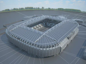 Spartak Arena Moscow 3D Model