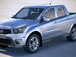 Ssangyong Actyon Sports 2013-2018 Modello 3D