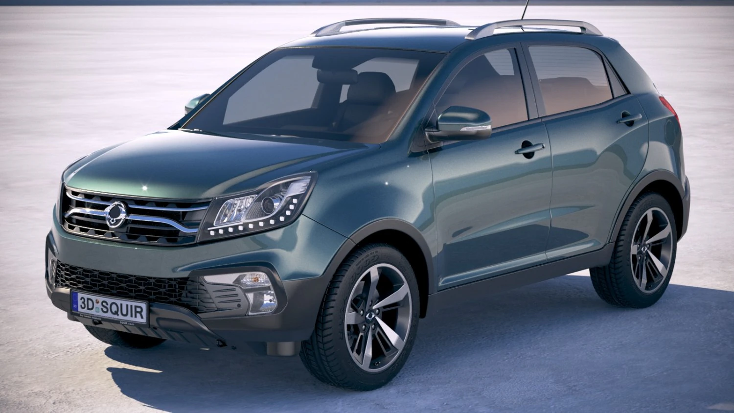 Ssangyong Korando 2017 3D Model .c4d .max .obj .3ds .fbx .stl .blend 