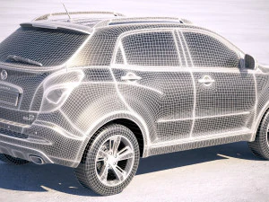 Ssangyong Korando 2017 3D Model