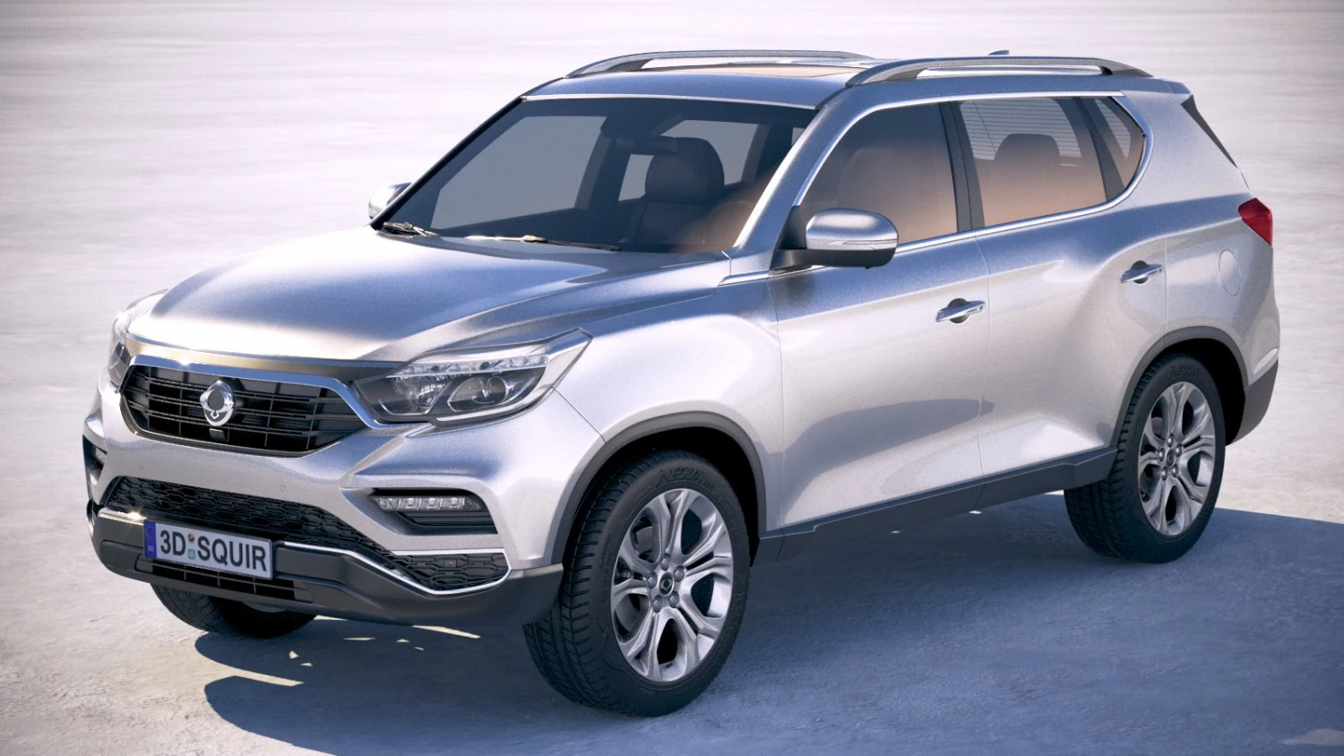 Ssangyong Rexton 2018 3D Model .c4d .max .obj .3ds .fbx .stl .blend