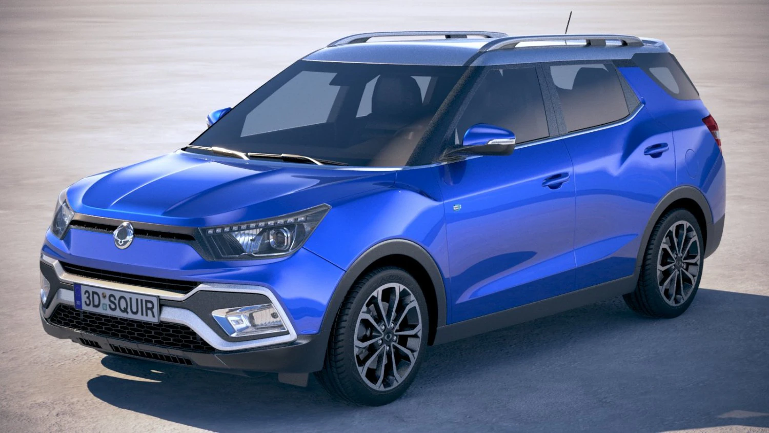 Ssangyong XLV 2018 3D Model .c4d .max .obj .3ds .fbx .stl .blend