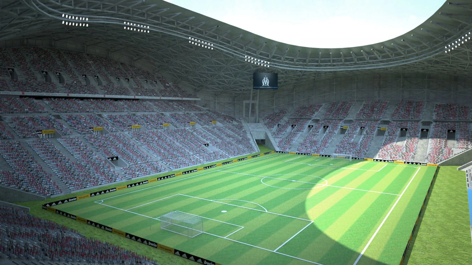 Stade Velodrome Marseille 3D Model .c4d .max .obj .3ds .fbx .stl .blend 
