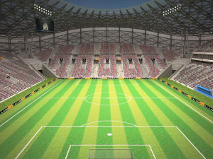 Stade Velodrome Marseille 3D Model