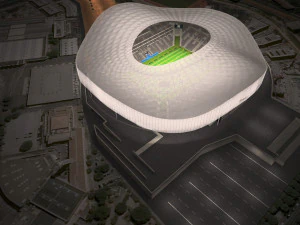 Stade Velodrome Marseille 3D Model