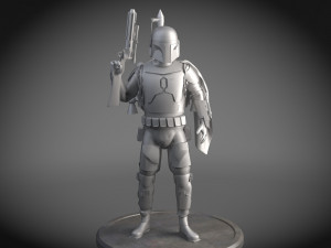 Star Wars Bobba Fett Model 3D