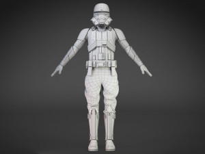 Star Wars Tank Trooper Model 3D