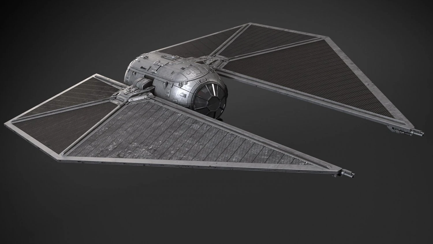 Star Wars Tie Striker 3D Model .c4d .max .obj .3ds .fbx .stl .blend 