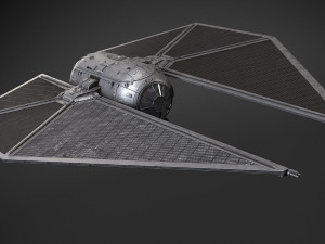 star wars tie striker 3D Model