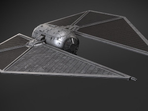 Star Wars Tie Striker 3D Model