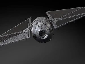 Star Wars Tie Striker 3D Model