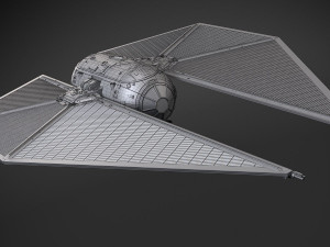Star Wars Tie Striker 3D Модель
