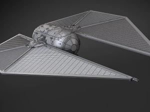 Star Wars Tie Striker 3D Model