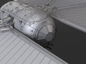 Star Wars Tie Striker 3D Model