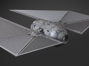 Star Wars Tie Striker 3D Модель