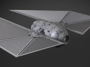 Star Wars Tie Striker 3D Model