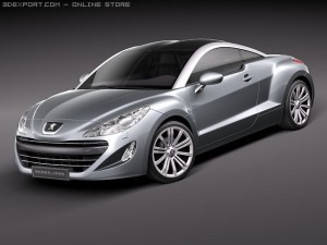 Peugeot RCZ 2011 3D-Modell