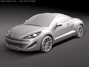 Peugeot RCZ 2011 Modèle 3D