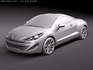 Peugeot RCZ 2011 3D Model