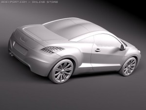 Peugeot RCZ 2011 Modèle 3D