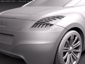 Peugeot RCZ 2011 Modèle 3D