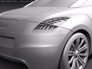 Peugeot RCZ 2011 3D Model