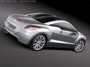 Peugeot RCZ 2011 3D Model