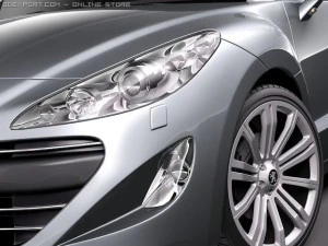 Peugeot RCZ 2011 3D Model