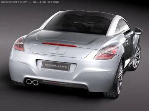 Peugeot RCZ 2011 3D Model