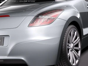 Peugeot RCZ 2011 3D Model