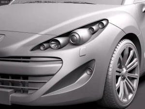 Peugeot RCZ 2011 3D Model