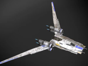 Ala U di Star Wars Modello 3D