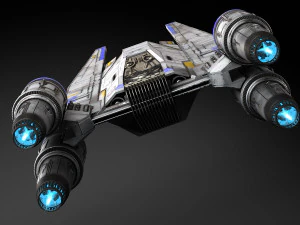 Ala U di Star Wars Modello 3D