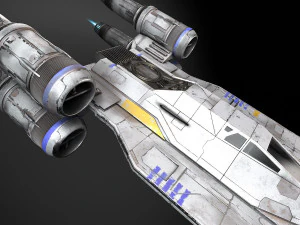 Ala U di Star Wars Modello 3D