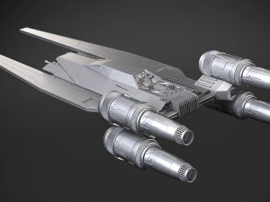 Ala U di Star Wars Modello 3D