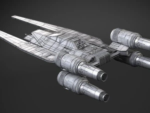 Ala U di Star Wars Modello 3D