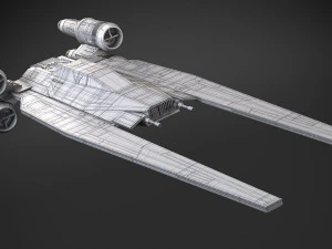 Ala U di Star Wars Modello 3D