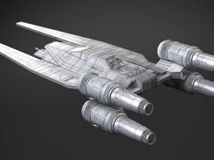 Ala U di Star Wars Modello 3D