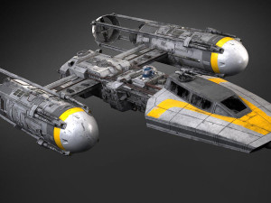 star wars y-wing 3D Model